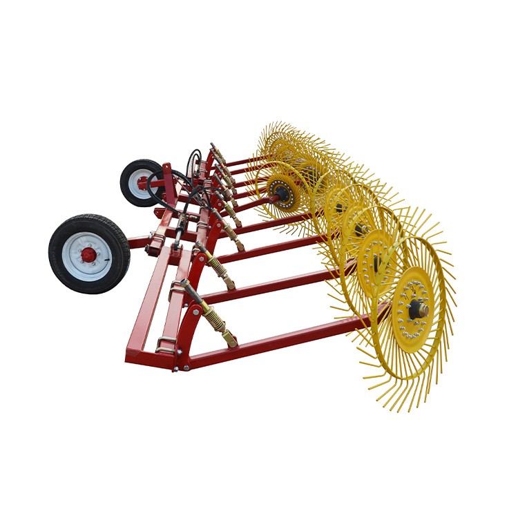 Fingerhjul hø rake